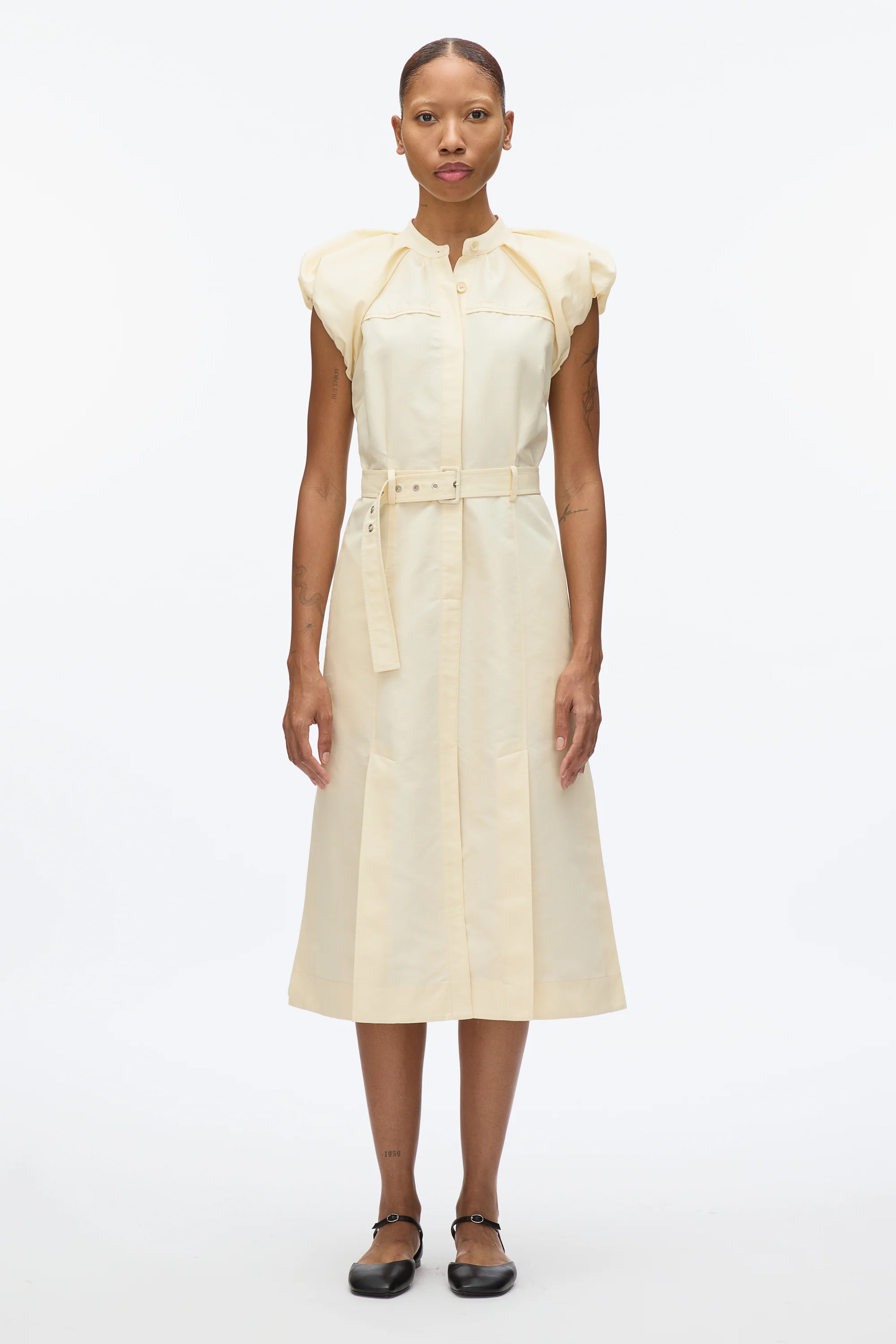 Cloud Sleeve Shirt Dress - Image 12