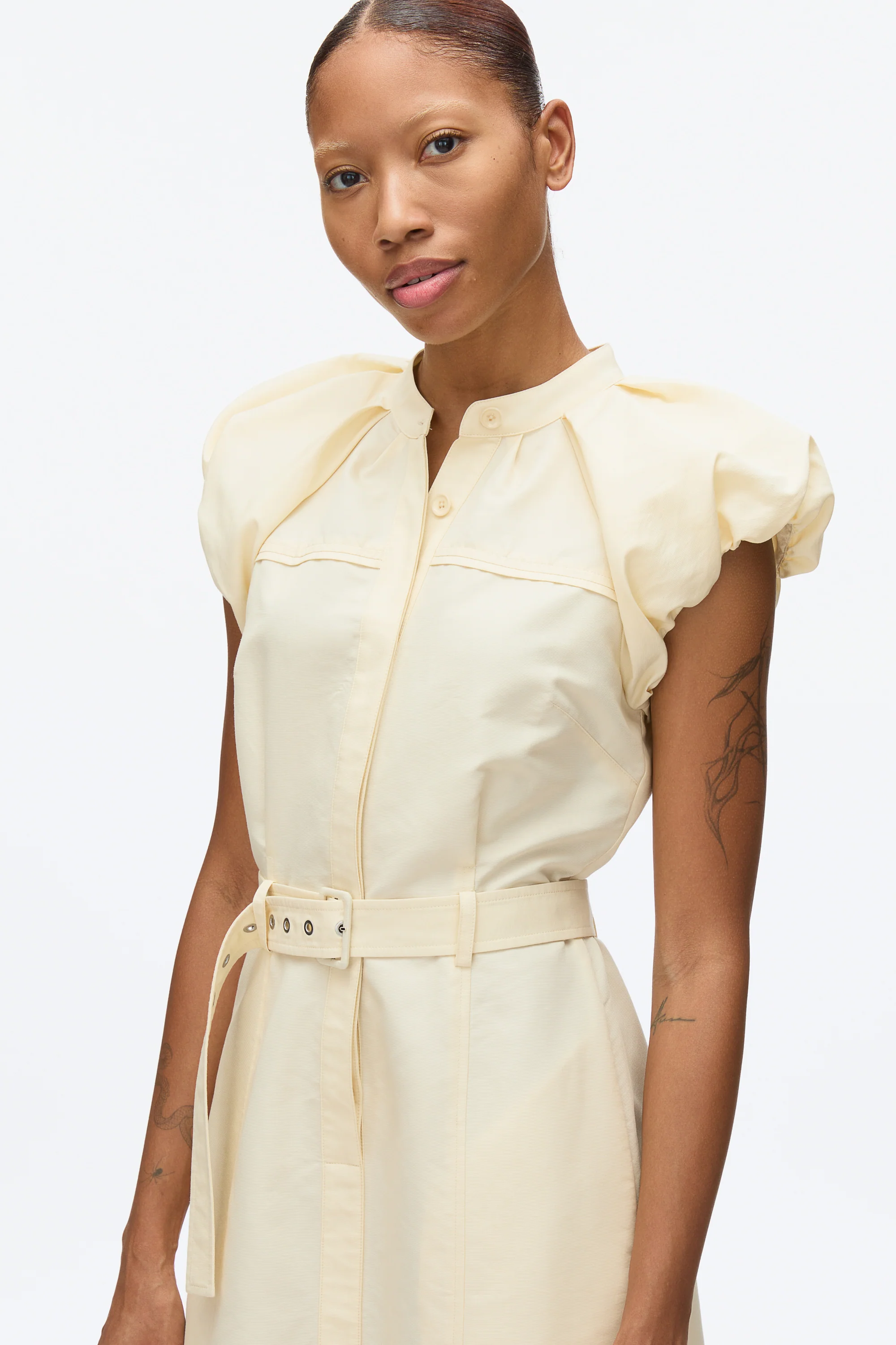 Cloud Sleeve Shirt Dress - Image 15