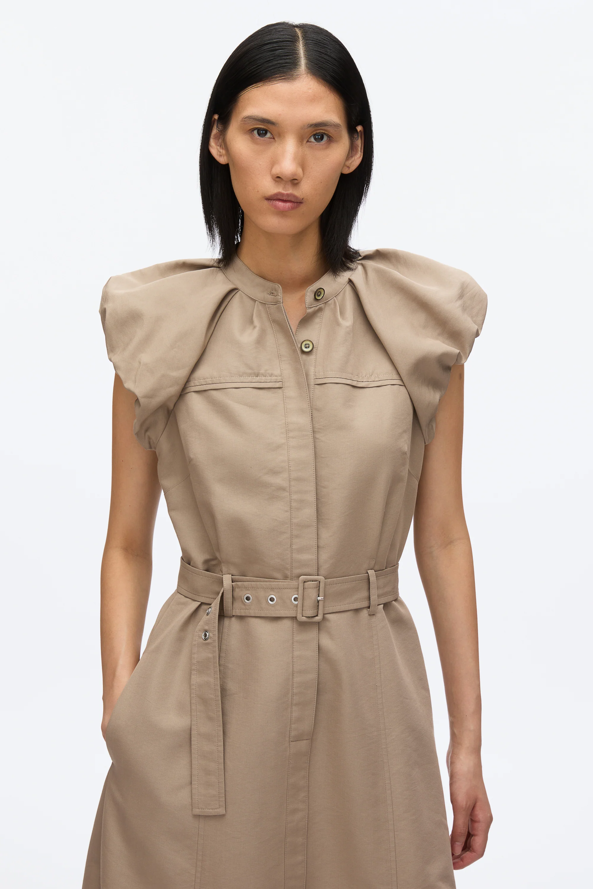 Cloud Sleeve Shirt Dress - Image 9