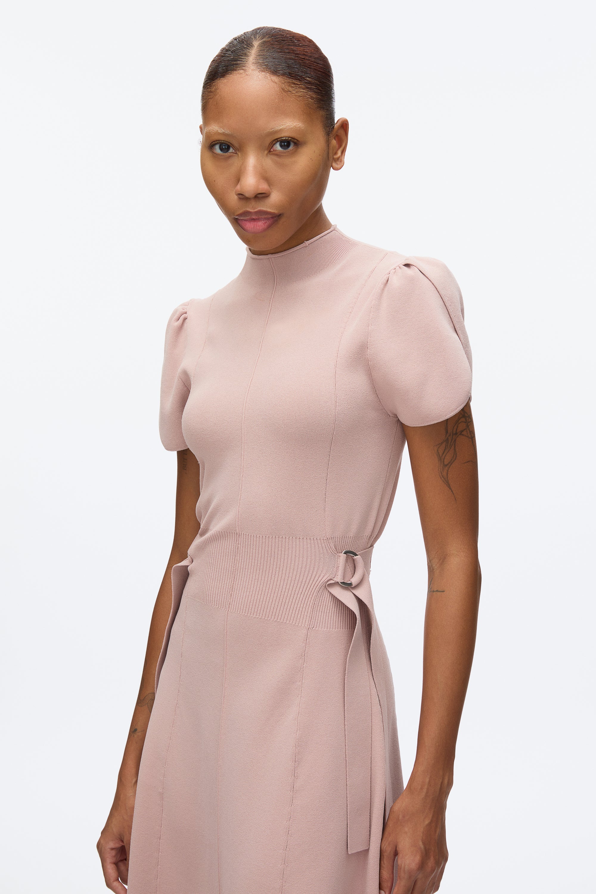 Compact Rib Tulip Dress - Image 14