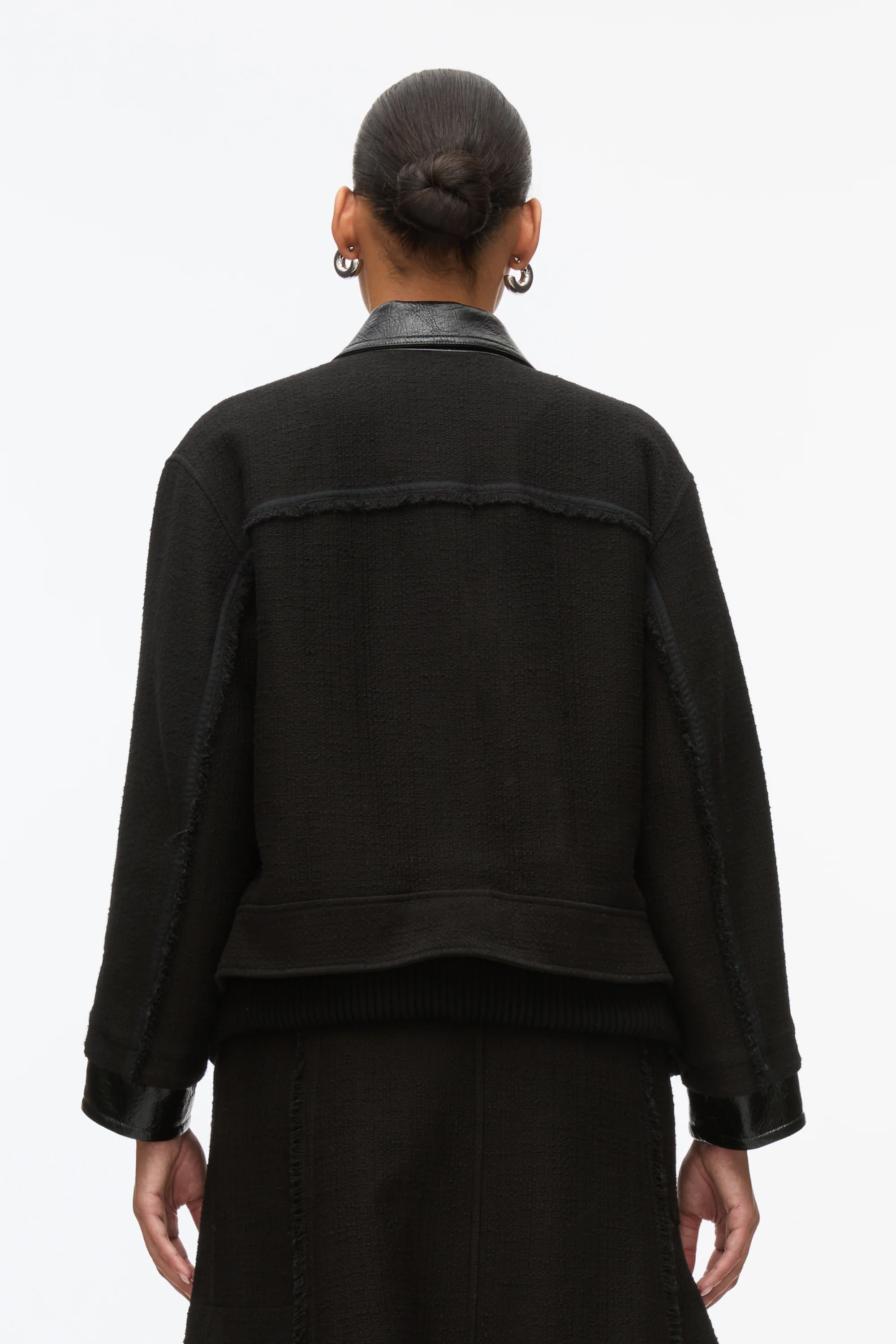 Hybrid Tweed Moto Jacket - Image 4