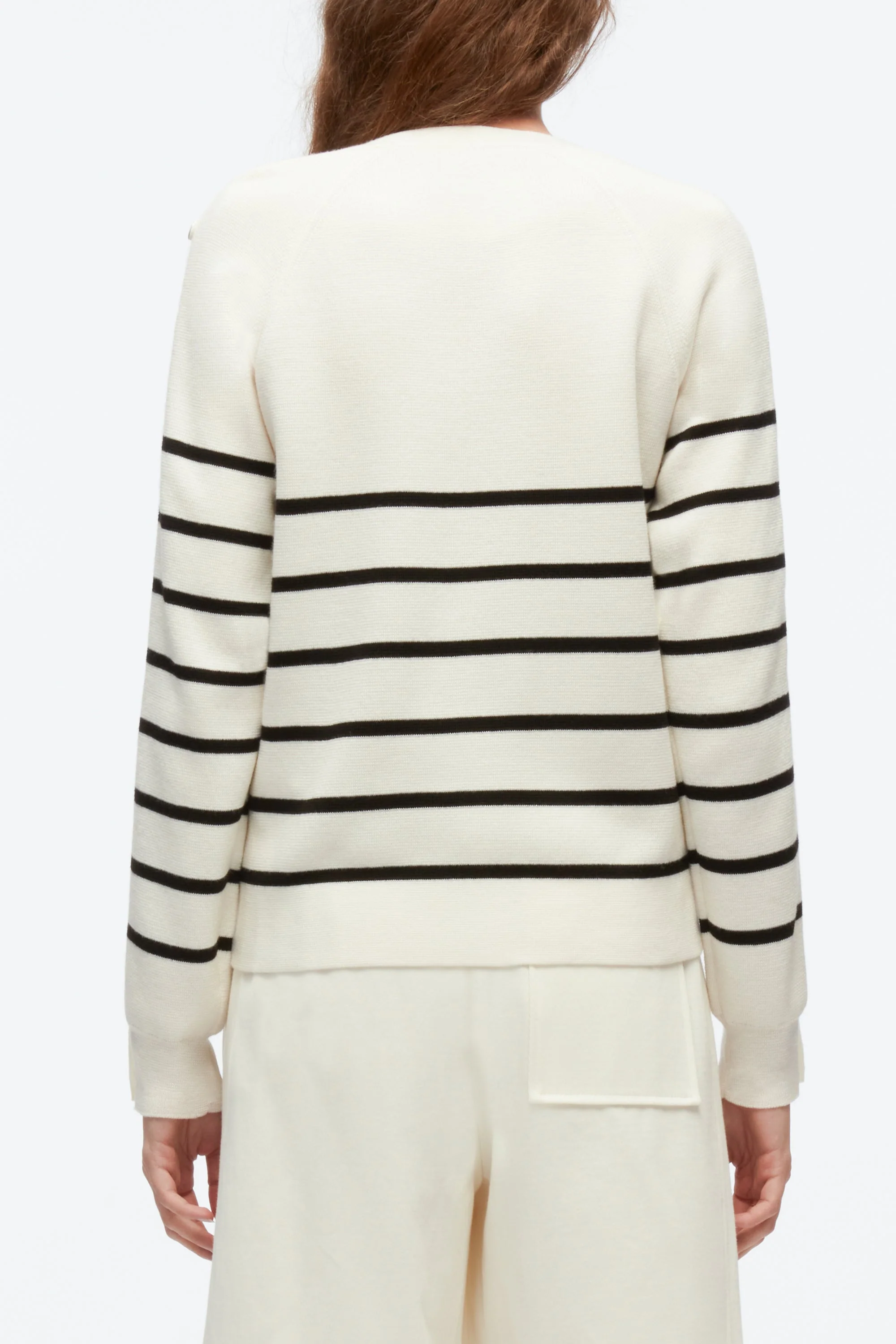 Sailor Stripe Button Sleeve Cardigan - Image 5
